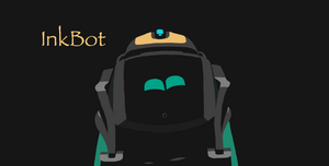 Vector Robot sticker – InkBot