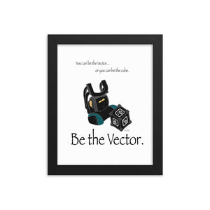 Vector framed poster